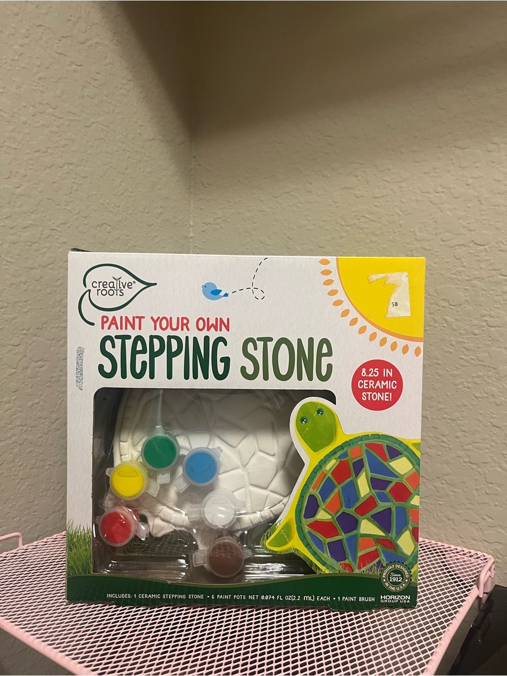 Paint Your Own Stepping Stone, 7-Inch Stepping Stone Open Box but Brand New